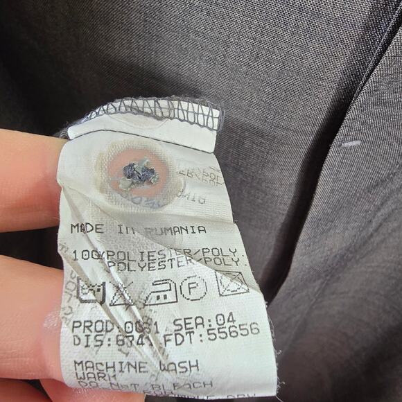 Men's Boss Hugo Boss Brown Gray Button-up Shirt Size Large - Picture 5 of 8